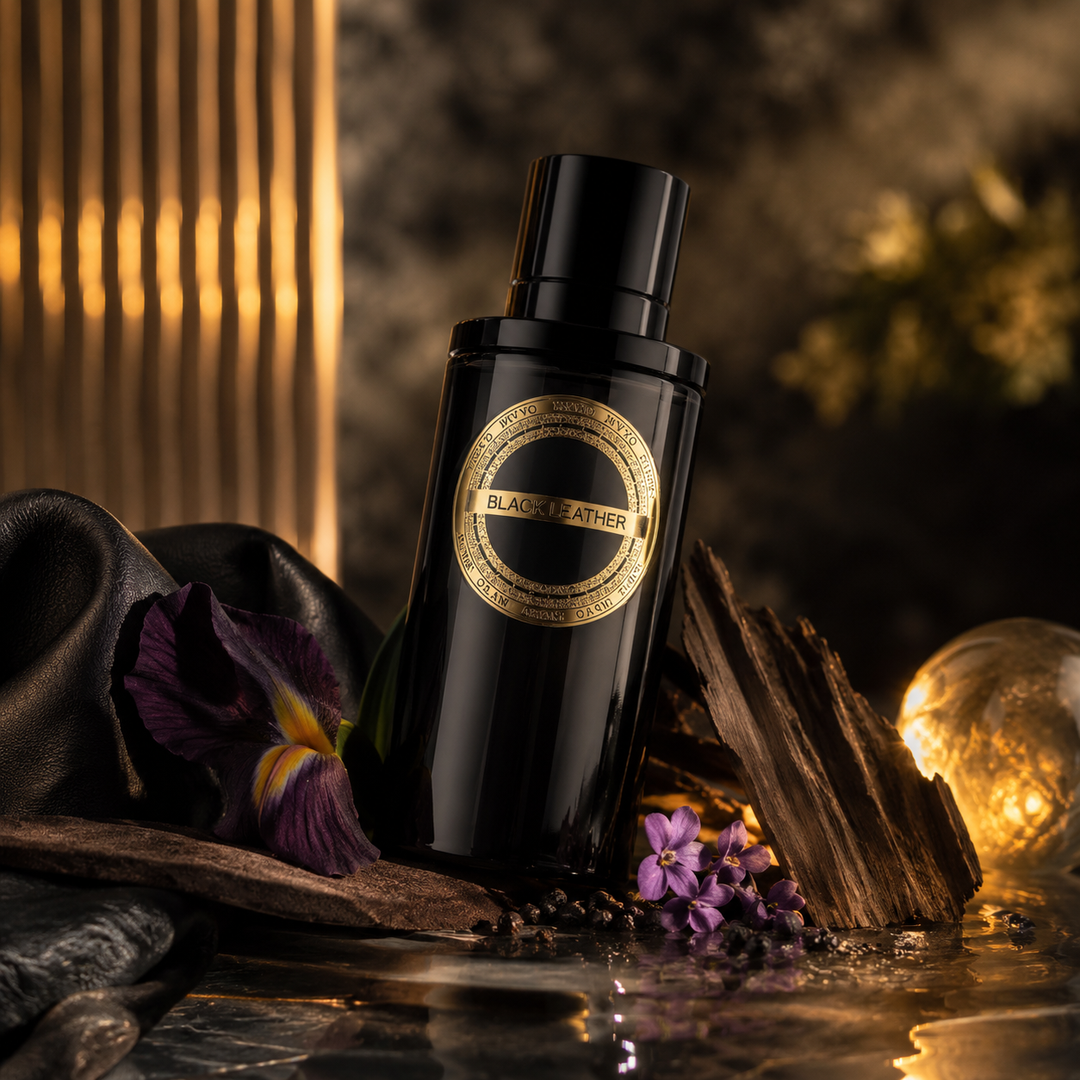 Black Leather Unisex EDP Perfume 10ml – Long-Lasting Luxury Leather, Suede & Woody Fragrance