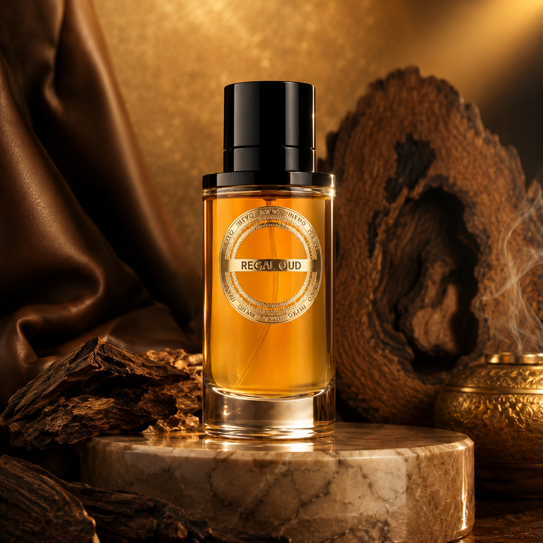 Regal Oud Gold Unisex EDP 100ml – Long-Lasting Luxury Oud & Leather Perfume