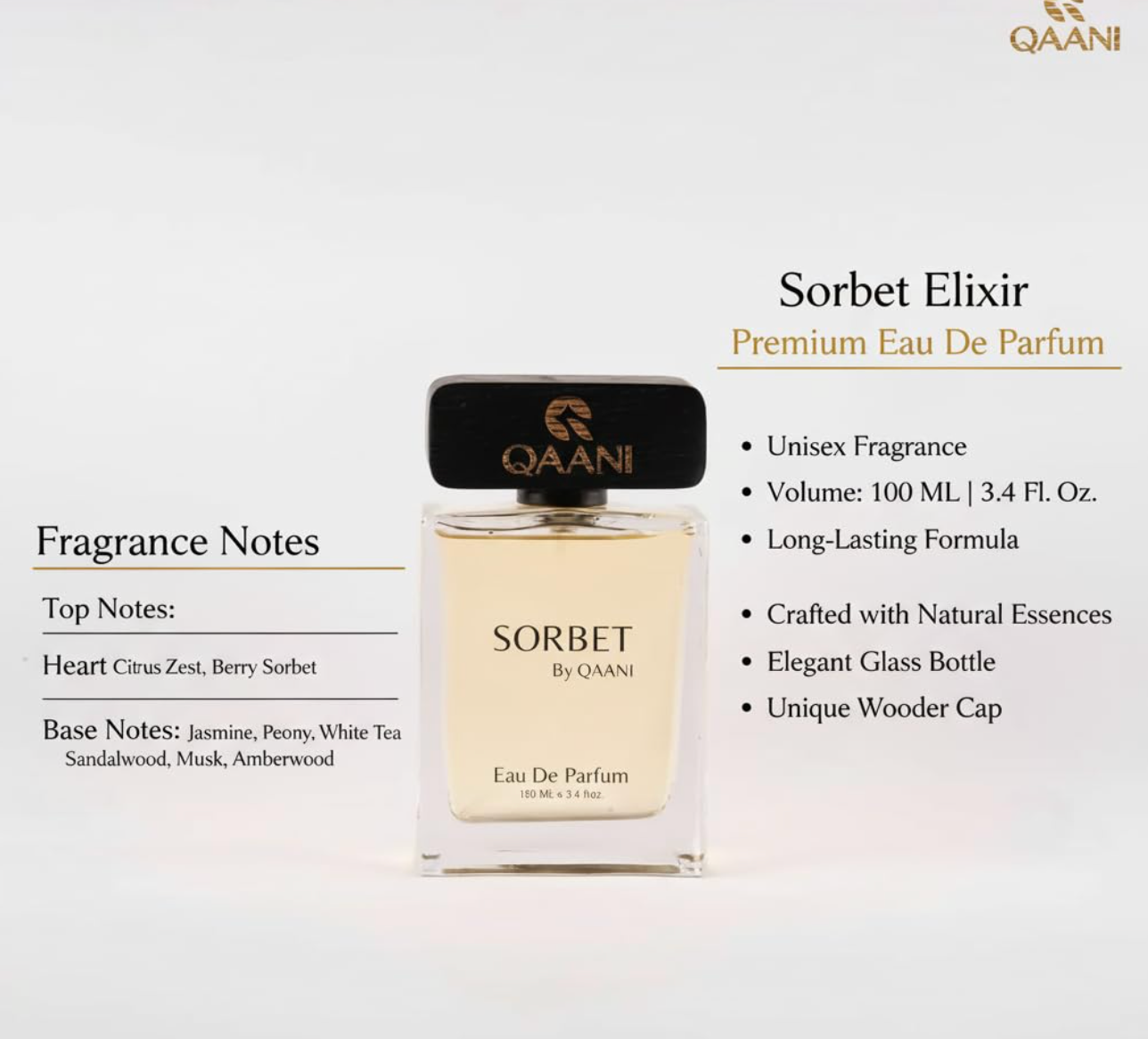 Sorbet Elixir Premium Eau de Parfum Unisex | Long Lasting Perfume for Men & Women | Fresh, Clean & Luxury Fragrance | Ideal Gift & Party Perfume (EDP) - 100ml