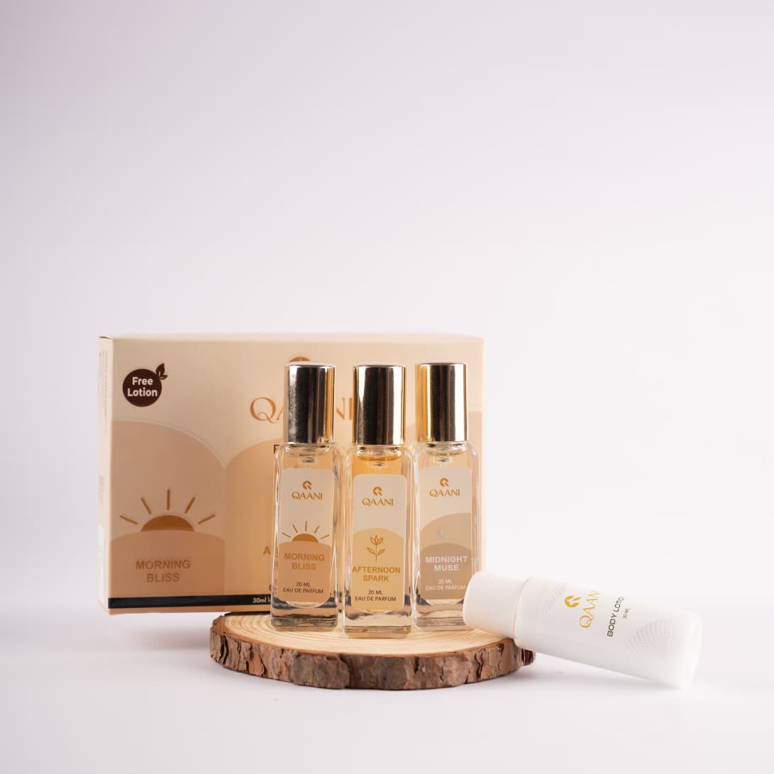 3 perfume gift set with free lotion (For Her)