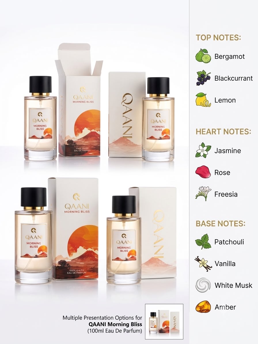 Morning Bliss Premium Eau de Parfum Unisex | Long Lasting Perfume for Men & Women | Fresh, Clean & Luxury Fragrance | Ideal Gift & Party Perfume (EDP) - 100ml