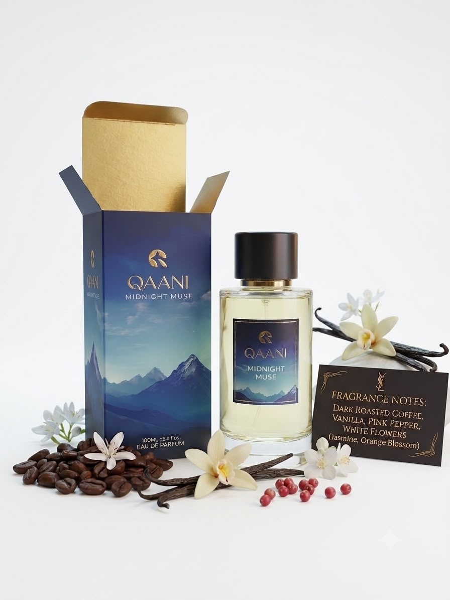 Midnight Muse Premium Eau de Parfum Unisex | Long Lasting Perfume for Men & Women | Fresh, Clean & Luxury Fragrance | Ideal Gift & Party Perfume (EDP) - 100ml