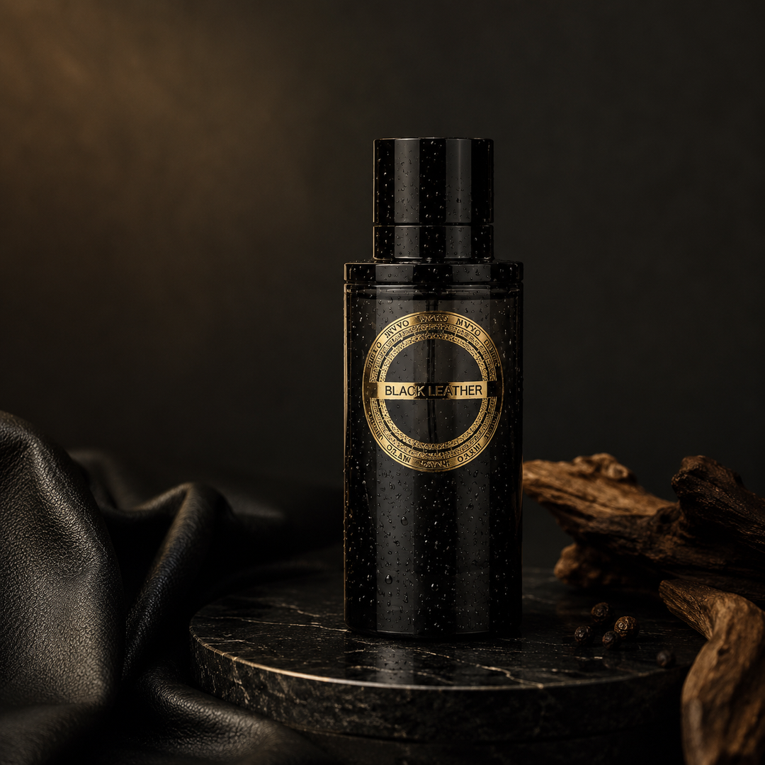 Black Leather Unisex EDP Perfume 10ml – Long-Lasting Luxury Leather, Suede & Woody Fragrance